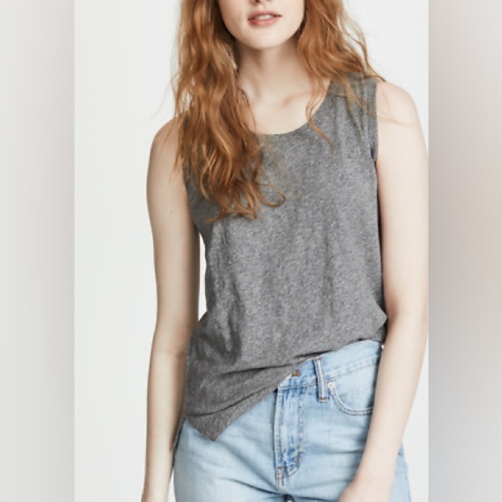 Madewell Heather Gray Whisper Tank Top 🩶✨